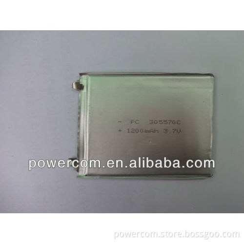 High quality Li-polymer Rechargeable Battery 305570PL